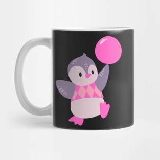 Pink and purple pastel penguin Mug